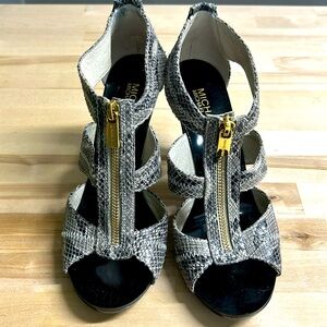 Michael Kors snakeskin heels